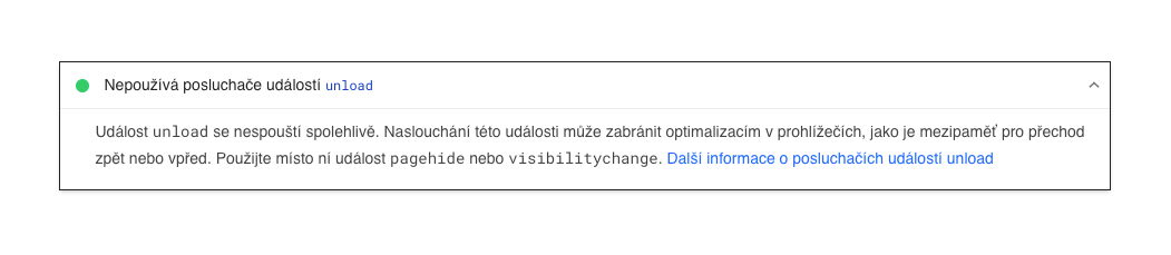 Lighthouse pomůže s odhalením použití Unload
