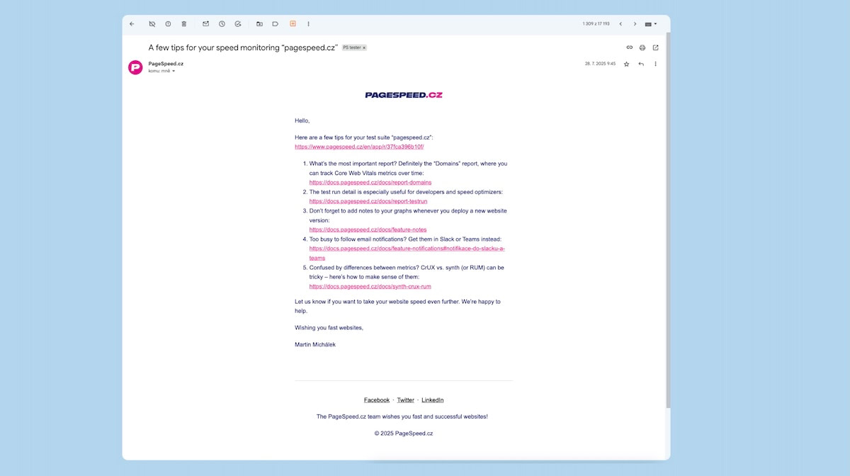 Onboardovací e-maily