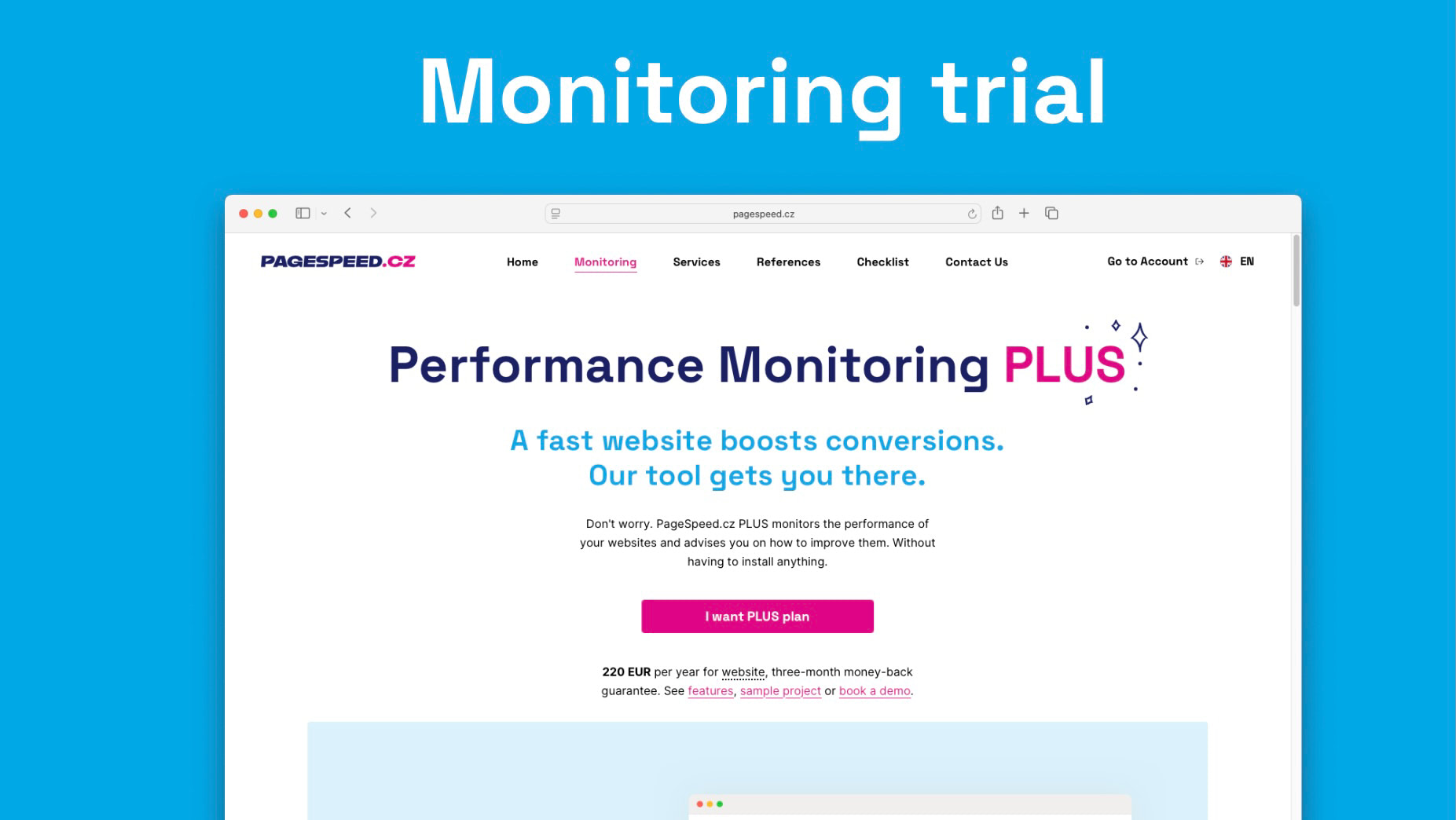 Speed Monitoring Trial